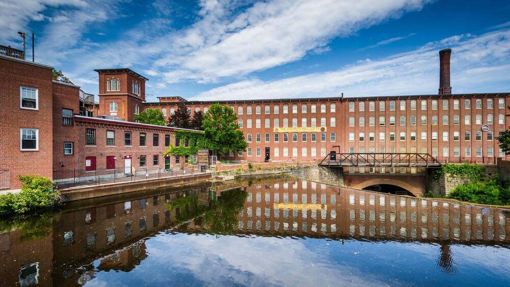 The historic Cocheco Mill, in Dover, New Hampshire.