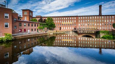 The historic Cocheco Mill, in Dover, New Hampshire.