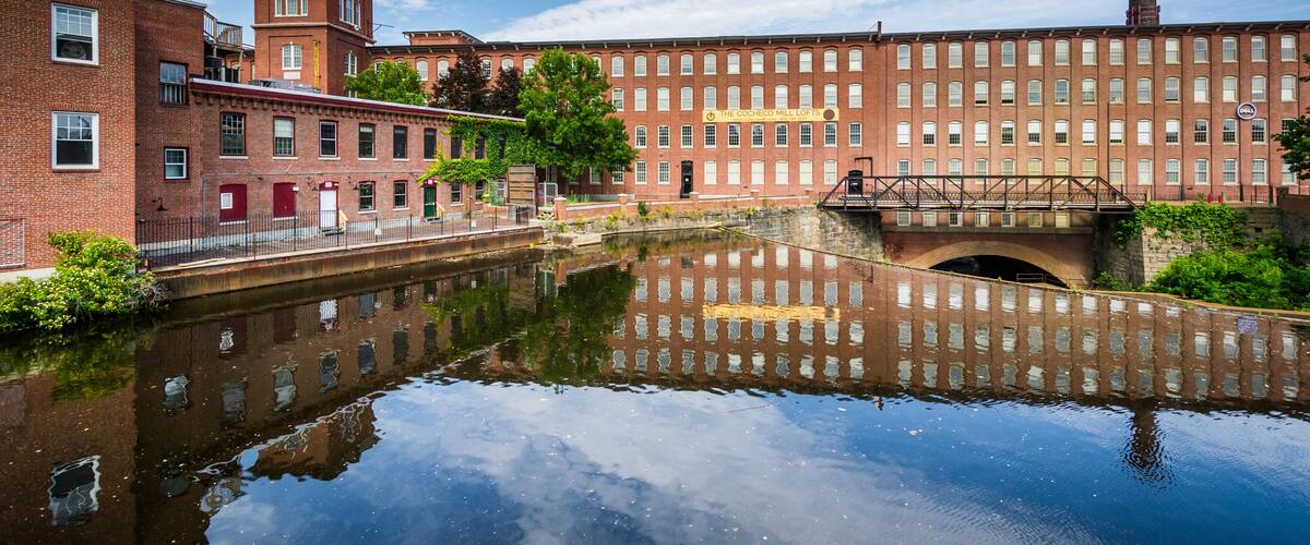 The historic Cocheco Mill, in Dover, New Hampshire.