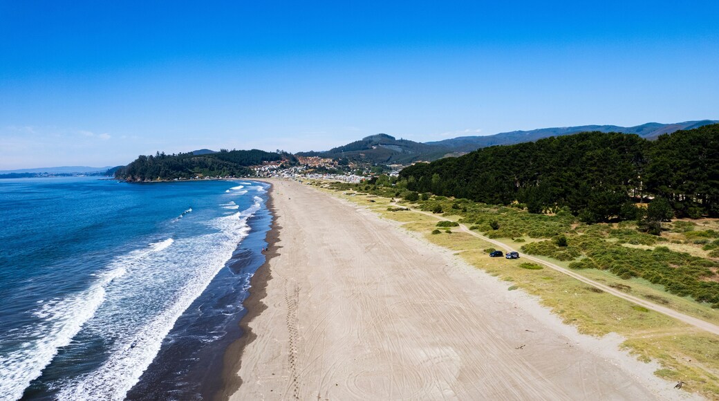 playa en Laraquete, Concepción, Chile.