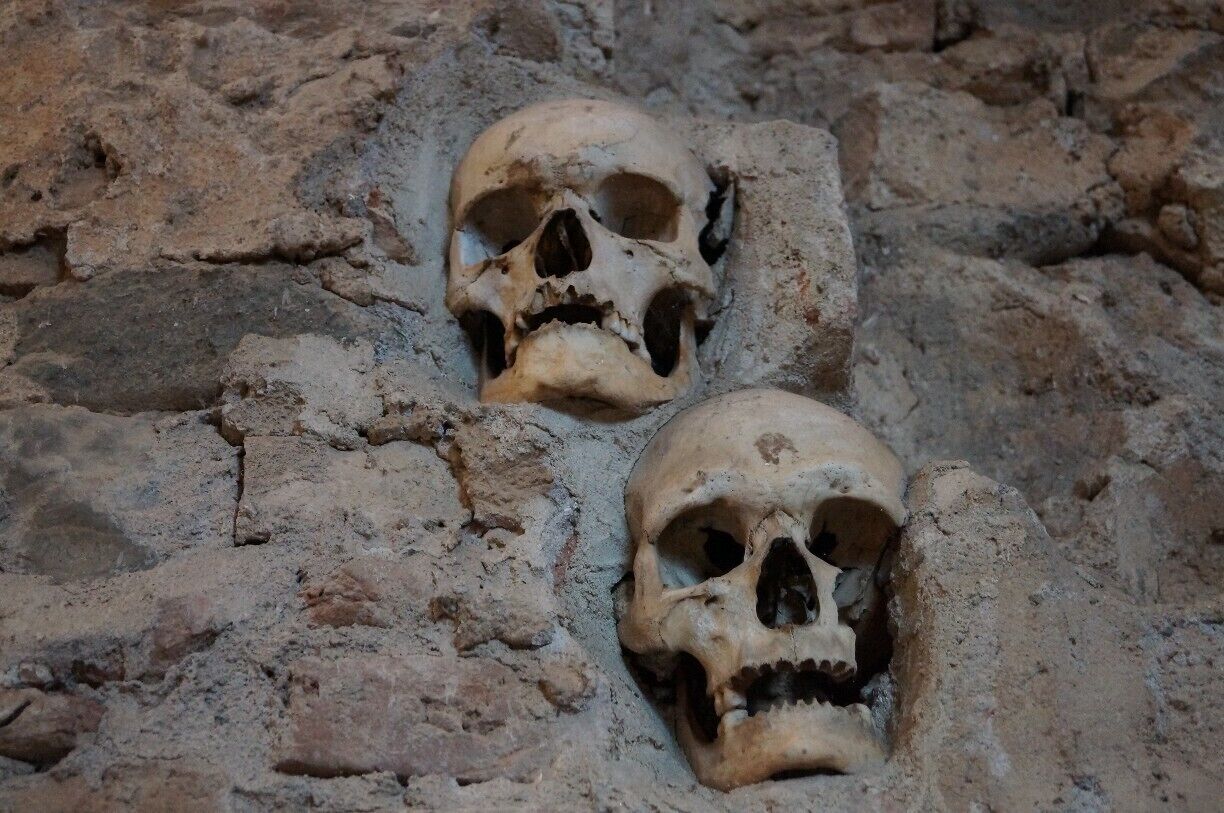 The Skull Tower is as freaky as it is fascinating. 
The skulls are from the victims of a failed attempt by the Serbs to claim back their territory from Ottoman rulers in 1809. The tower was built on the side of “Via Militaris” (Military Road), which was the main route connecting Belgrade to Istanbul, as a warning to any potential attackers.
Go to the information office to buy your ticket and someone will unlock the tower for you.
http://pegsontheline.com/how-nis-restored-my-faith-in-couchsurfing-2/ 