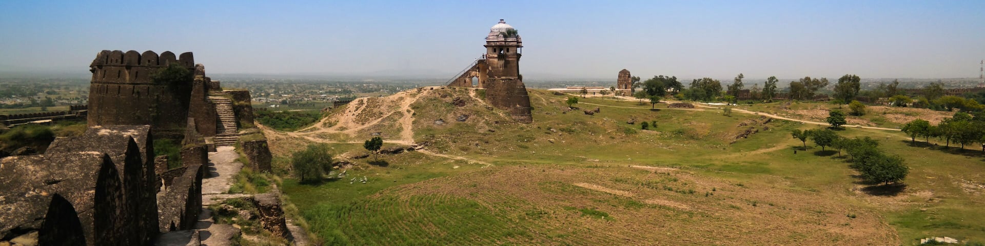 Panorama of Rohtas fortress in Punjab, Pakistan