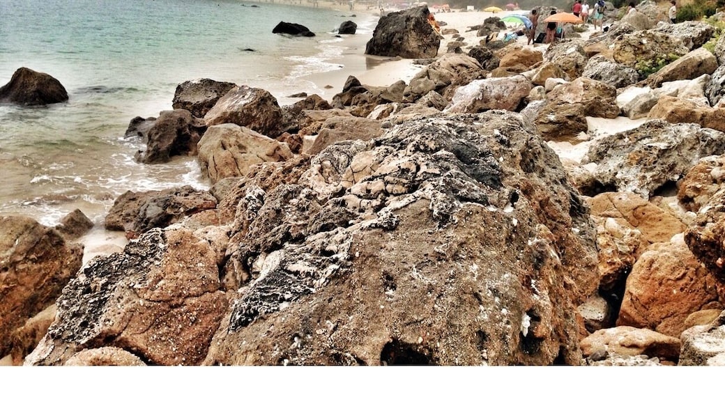 This is Galapinhos beach near Galapos, early morning with fog