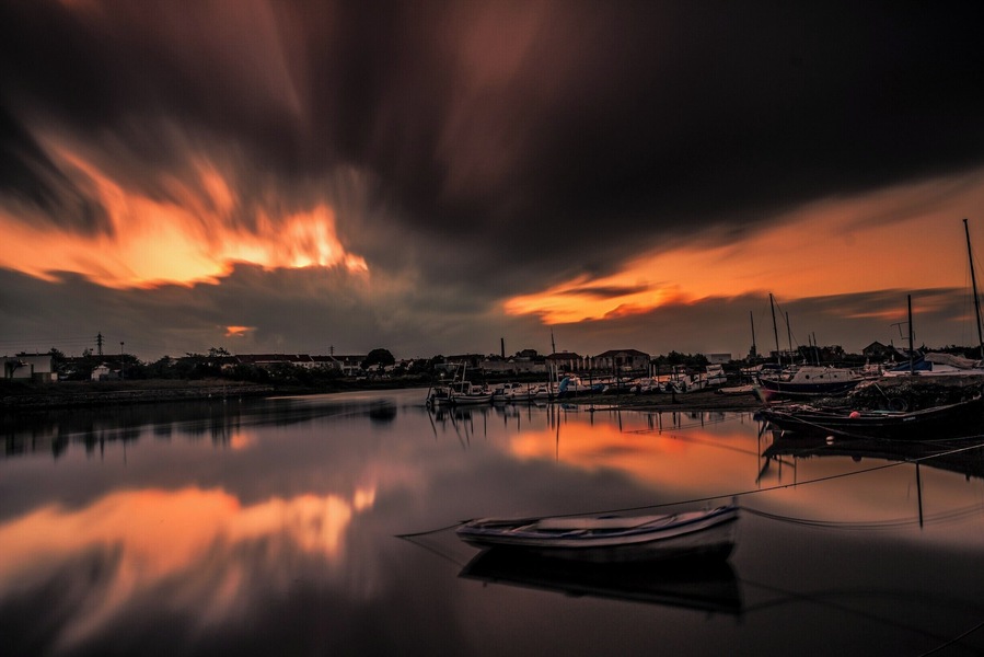 This is a Small Fisherman's Peer to repair and Dock boats in Alhos Vedros, Portugal.