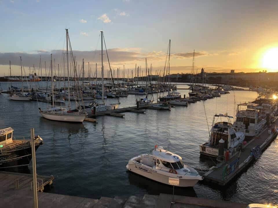 Sunset in Ponta Delgada, Azores