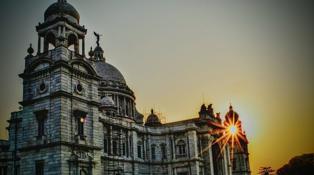 The #VictoriaMemorial at #Kolkata. #architecture #cityofjoy #sunset
