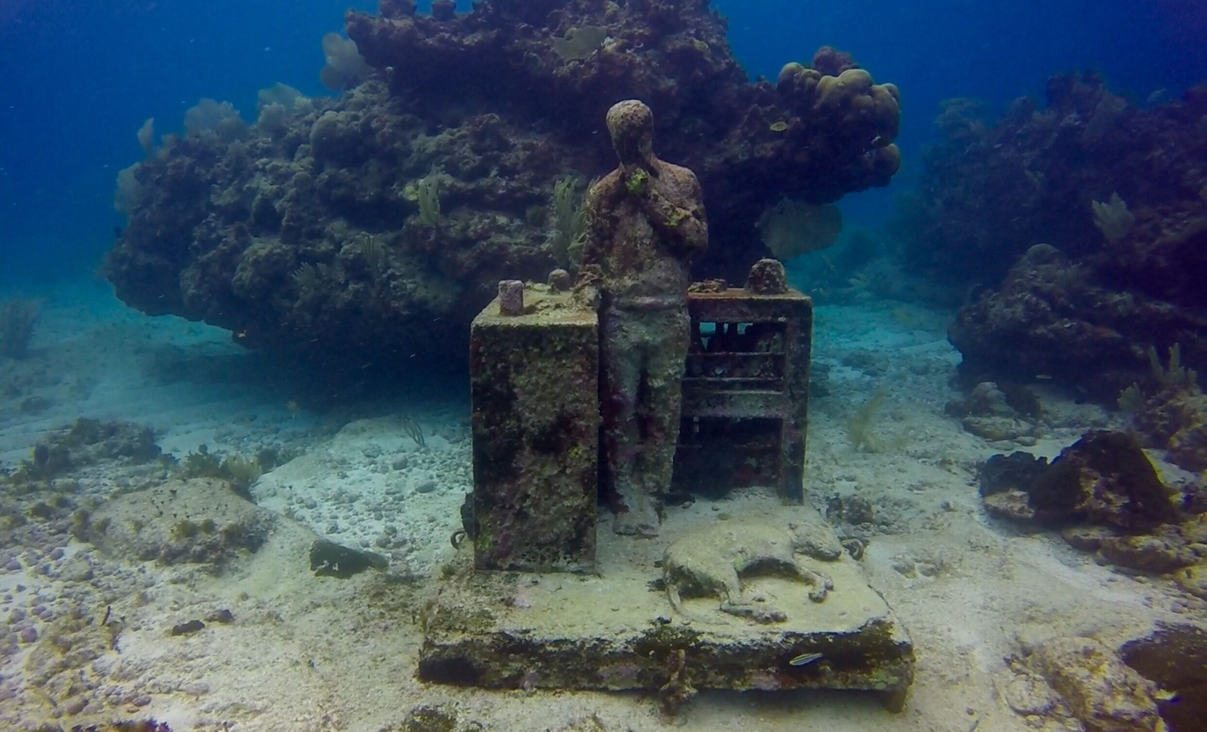 Underwater Art Museum MUSA off Isla Mujeres Diving with Carey Dive Center on 6/1/2018