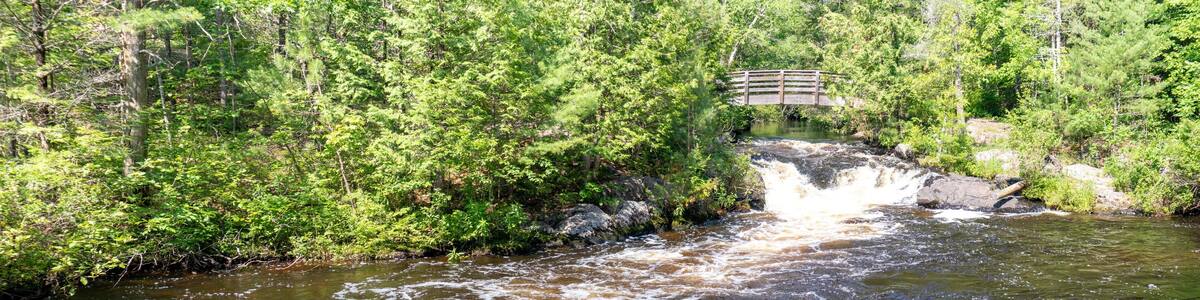 Veterans Falls, Memorial Park, Crivitz, Wisconsin June of 2020