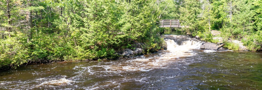 Veterans Falls, Memorial Park, Crivitz, Wisconsin June of 2020