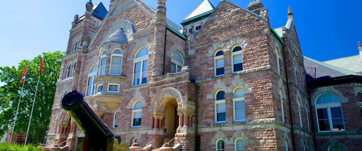 Woodstock featuring military items and heritage architecture