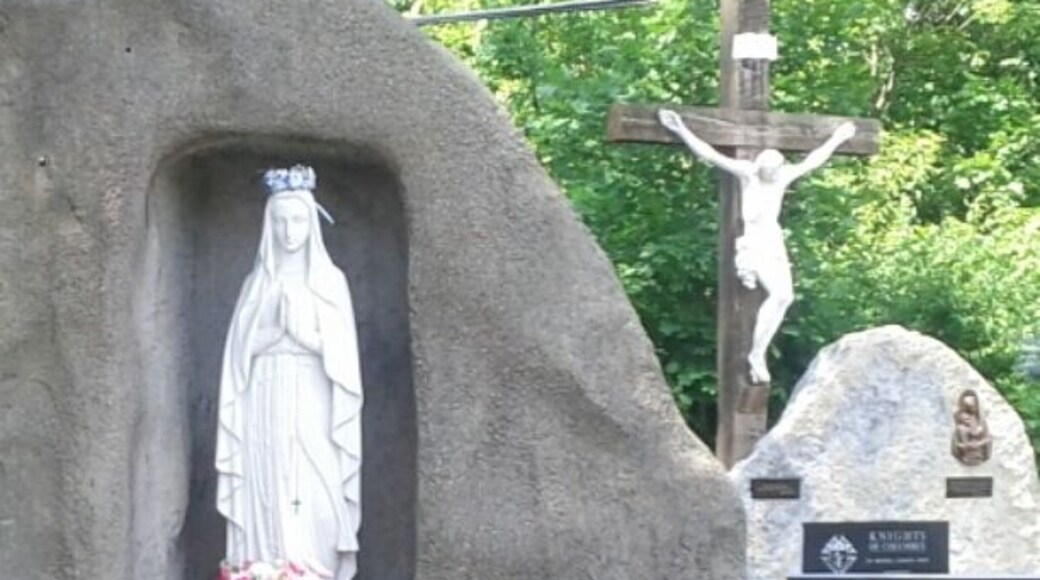 Most concise collection of Catholic iconography in the city limits.