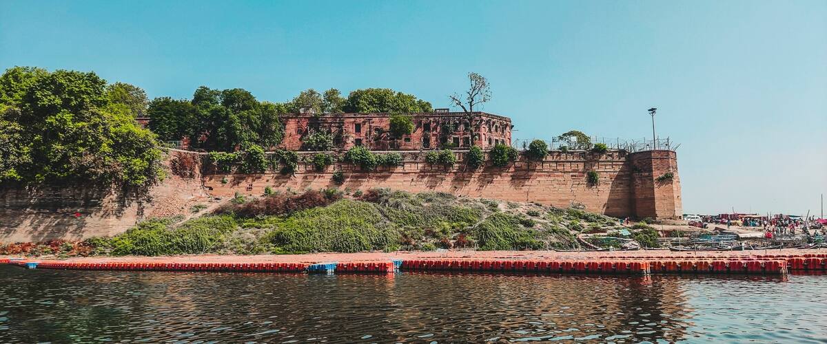 Panoramic view of the Prayagraj or Allahabad fort in India