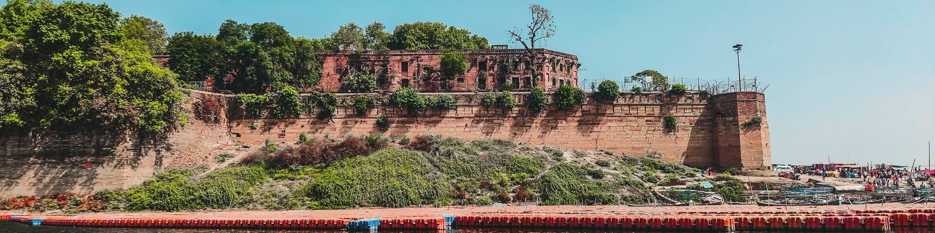 Panoramic view of the Prayagraj or Allahabad fort in India