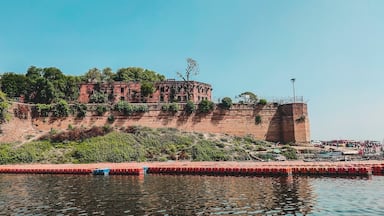 Panoramic view of the Prayagraj or Allahabad fort in India