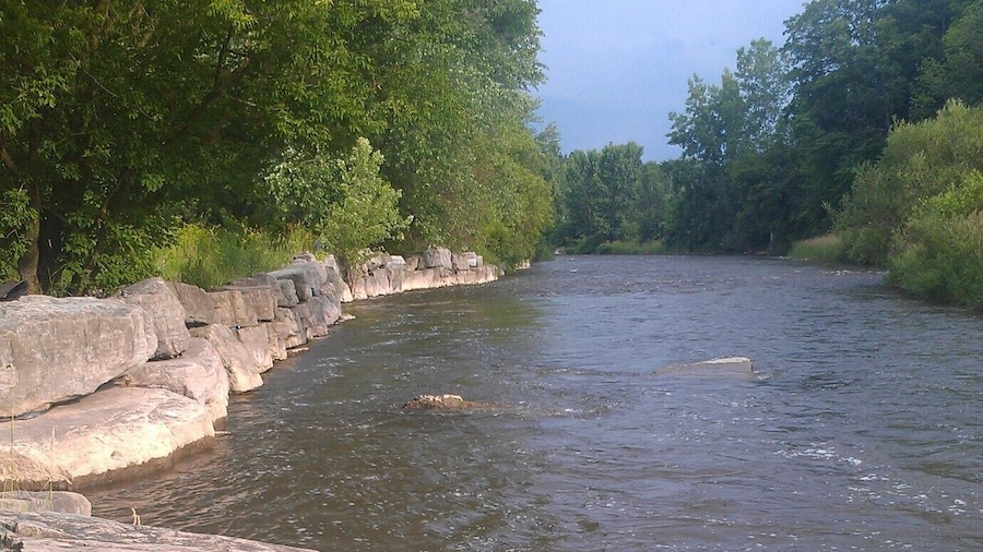 I read a book while my uncle, cousin, and bro fished for our dinner that night. The view was gorg.