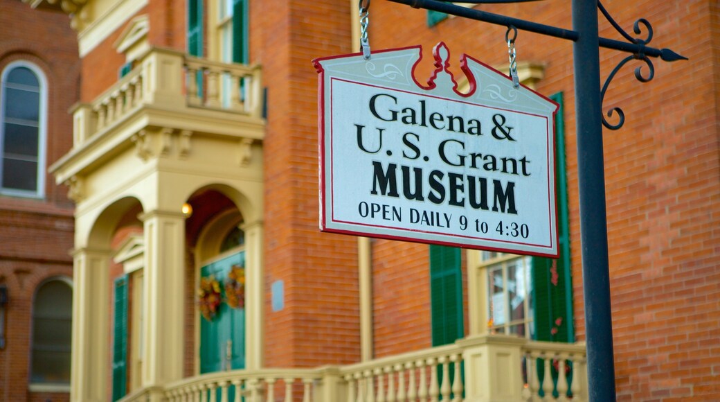 Galena featuring signage