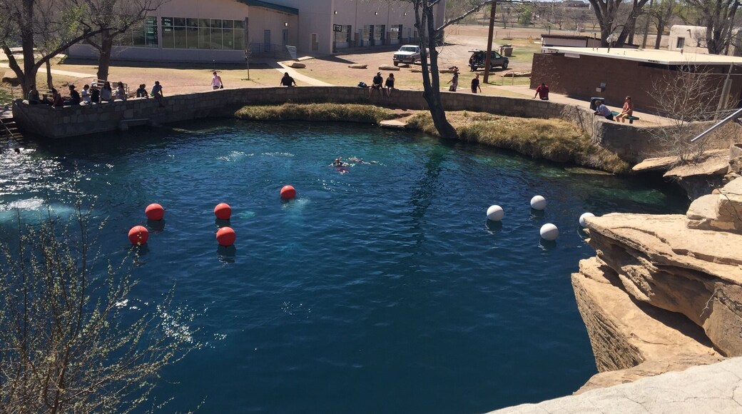 The water here is perpetually 61 degrees F and totally worth the refreshing shock to the system when you jump from the sidewalls. Blue Hole is the most exciting spot in land-locked New Mexico to get scuba certified. It reaches to depths of over 80 feet!
