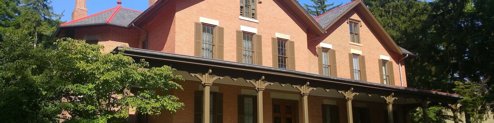 Located in Fremont, Ohio, the Rutherford B. Hayes Presidential Center comprises the Rutherford B. Hayes Museum and Library and Spiegel Grove, a wooded estate encompassing the Hayes home, residence to several generations of the Hayes family. Opened in 1916, the Rutherford B. Hayes Center Library was the first presidential library and one of only three for a 19th-century president.