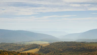 the Allegheny mountains near Frostburg, Maryland as seen from the Great Allegheny Passage Trail