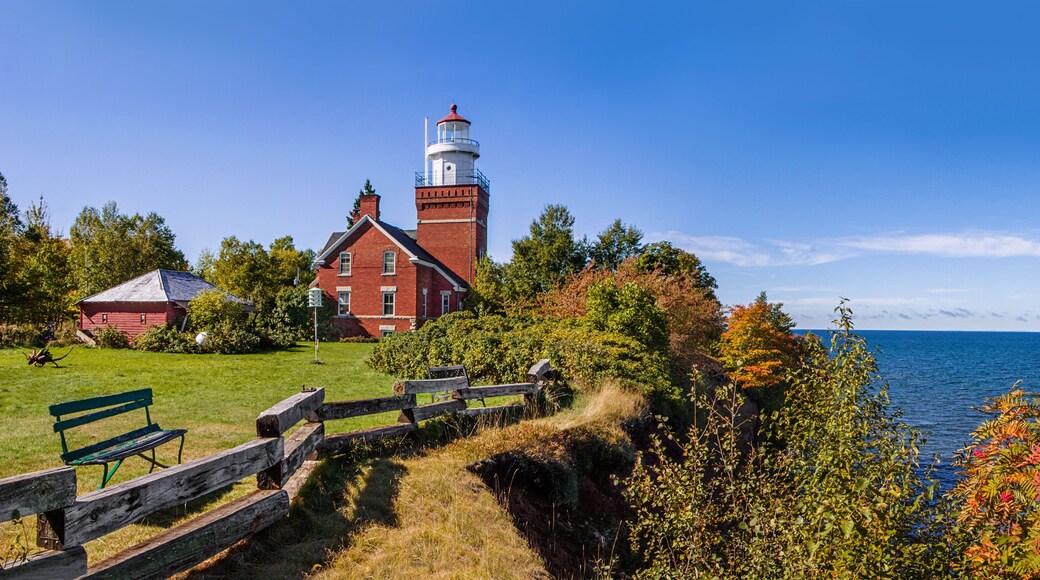 Big Bay Point Lighthouse On Lake Superior