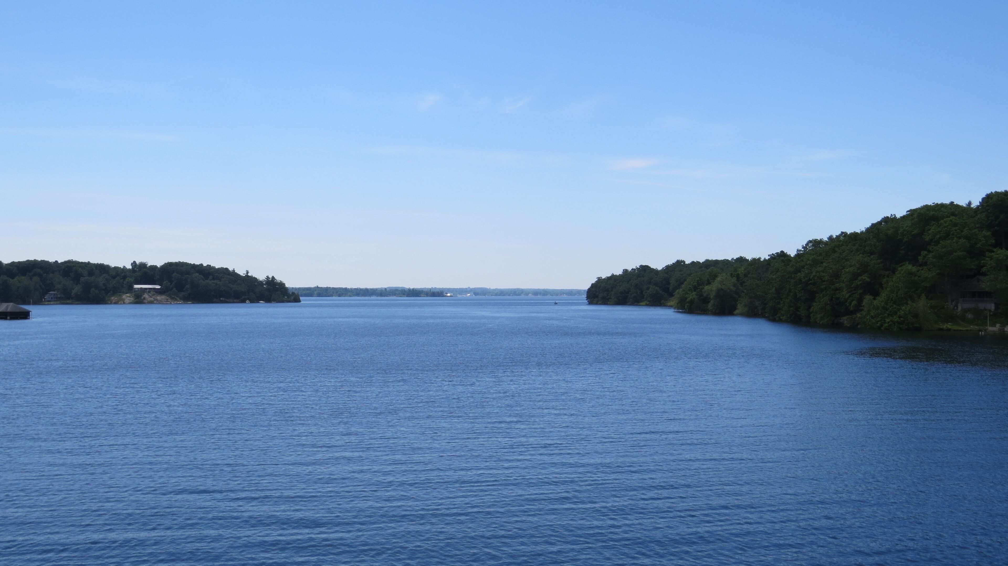 Scenic View of St. Lawrence River in Gananoque, Ontario