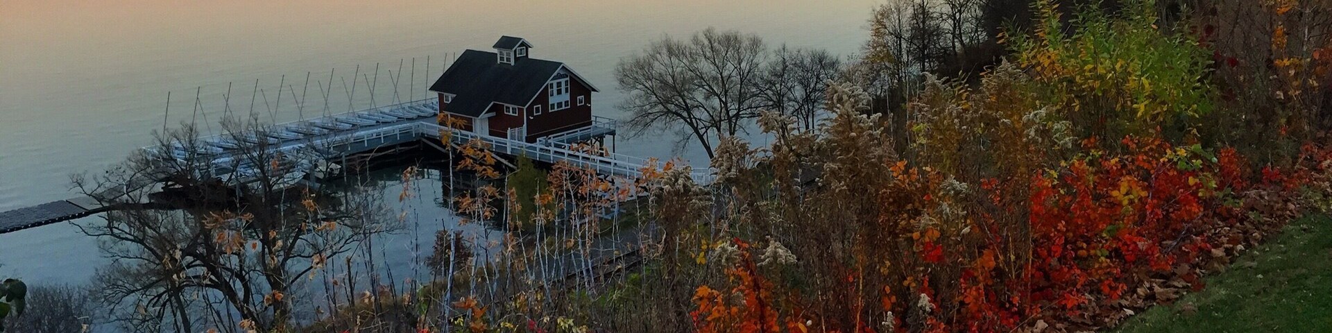 No one can miss this beautiful sunset around Fingers Lake..