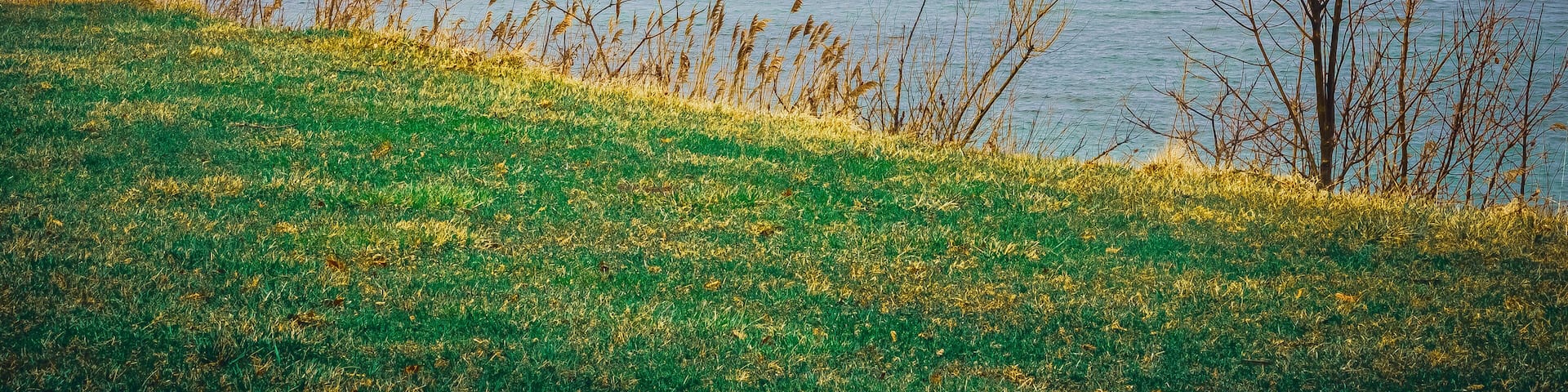 A lighthouse jutting out into Lake Erie in Geneva-On-The-Lake, Ohio
