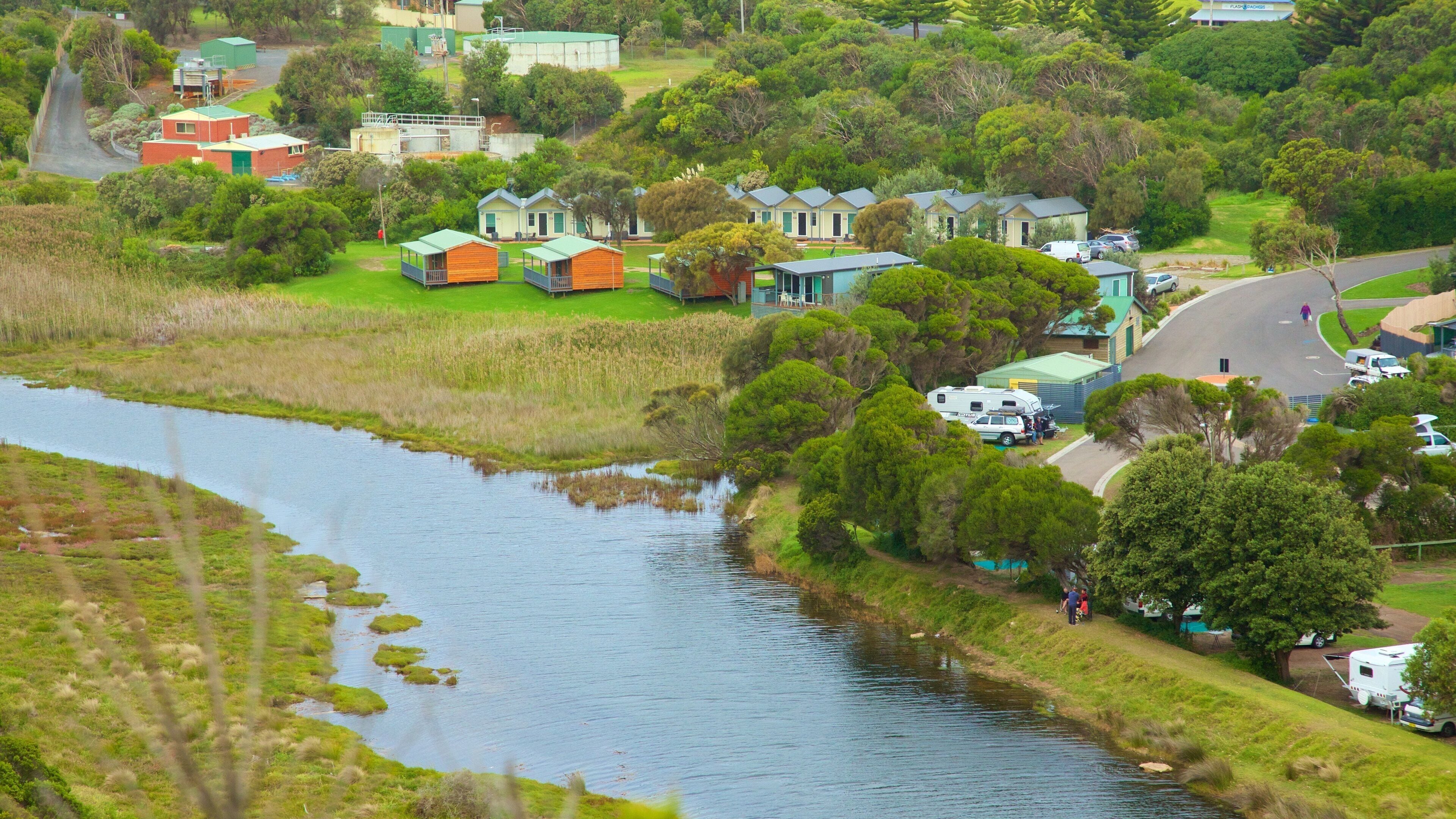 Port Campbell das einen Kleinstadt oder Dorf und Fluss oder Bach