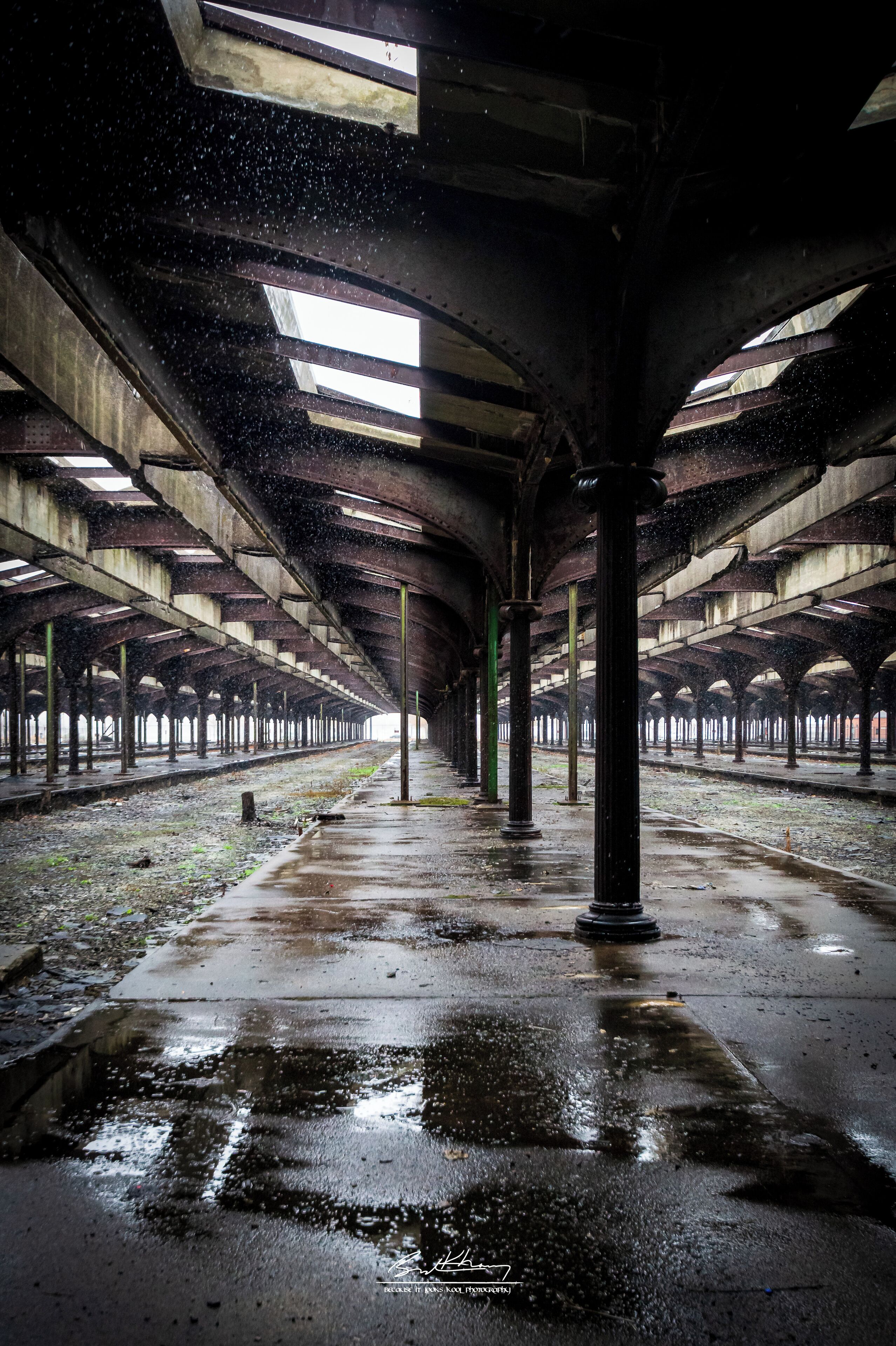 The New Jersey Terminal in Liberty State Park was once bustling with immigrants eager to begin their journey across America. Built in 1889, it is estimated that over 10.5 million immigrants passed through this station. The tracks have been removed and snow now falls through the open skylights, but this station stands as bookmark for an amazing chapter in our nation's #History.