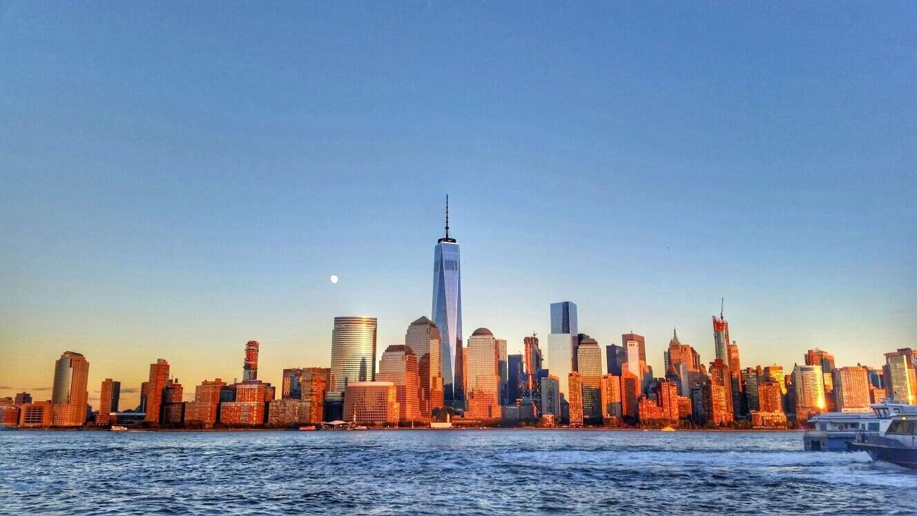 Manhattan skyline from Jersey City waterfront #nyc #newyorkcity #jerseycity
