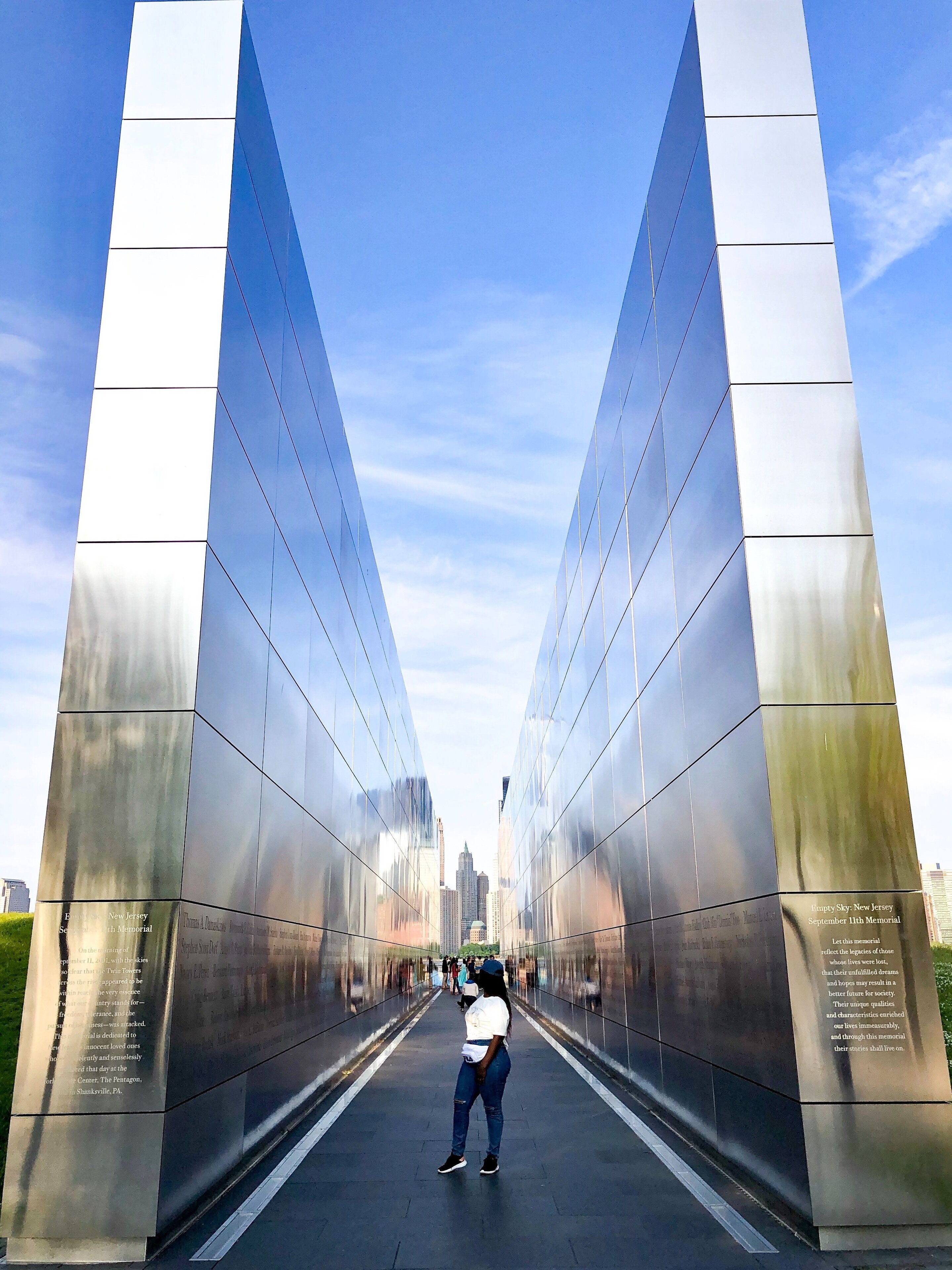 Empty Sky Memorial is a monument located in Jersey City, NJ. It sits right across from New York City on the Hudson River and commemorates the victims of the September 11th attacks. #culturephotocontest #memorialday #nyc #jersey #travel #newyork