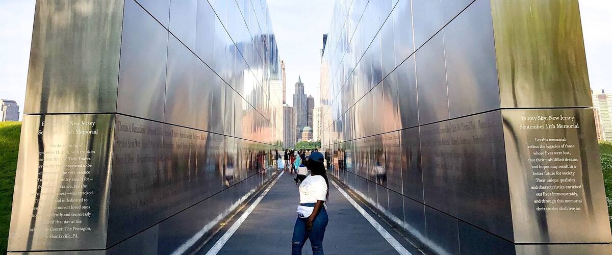 Empty Sky Memorial is a monument located in Jersey City, NJ. It sits right across from New York City on the Hudson River and commemorates the victims of the September 11th attacks. #culturephotocontest #memorialday #nyc #jersey #travel #newyork