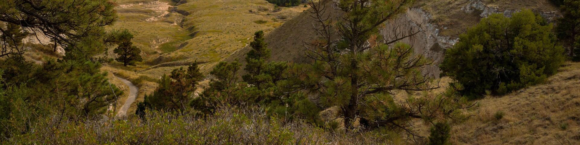 Bowen, NE, USA Rock formations in the Oglala National Grassland