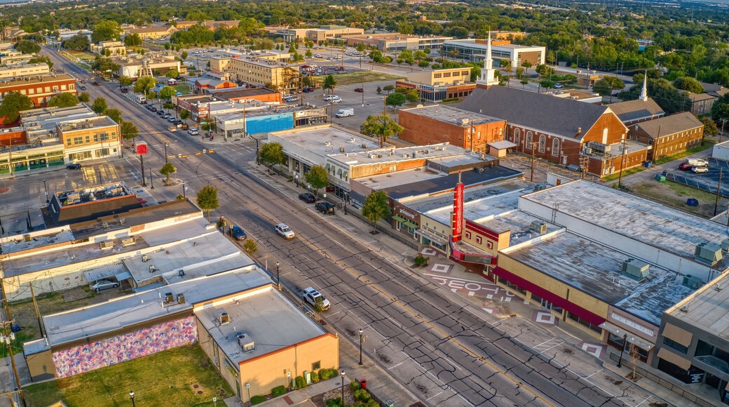 Aerial View of the DFW Suburb of Grand Prairie, Texas during Summer