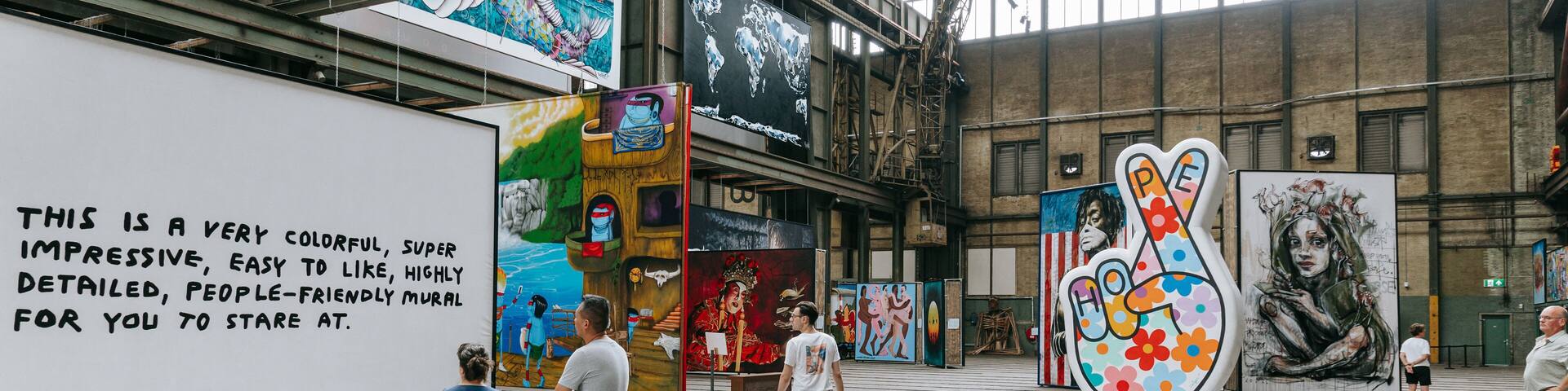 STRAAT Museum showing interior views and art as well as a couple