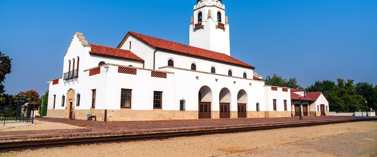 Boise Depot, a historic train station in Boise - Idaho, Northwestern United States