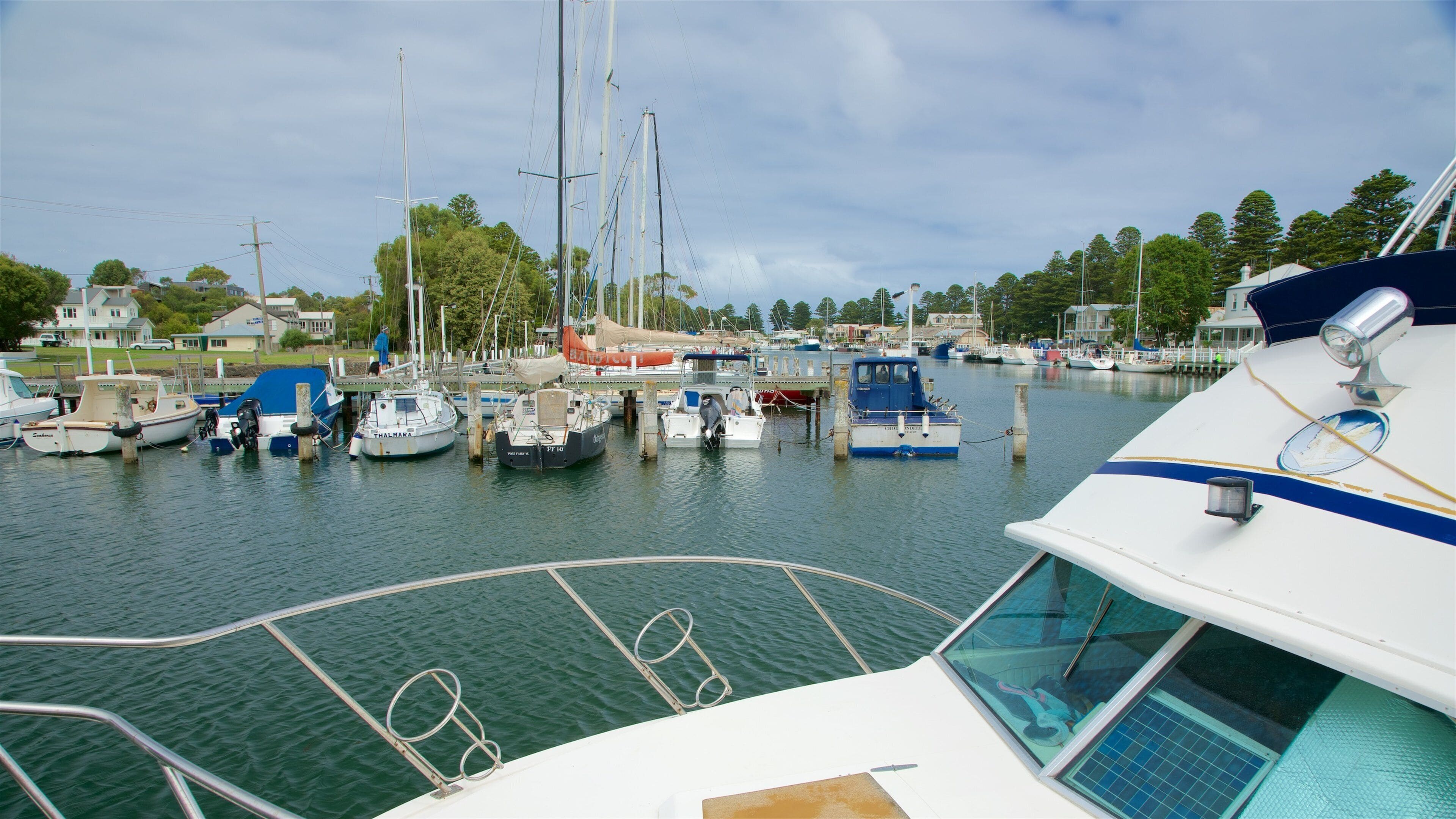 Port Fairy featuring a bay or harbor