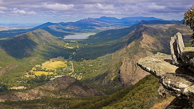 View of Halls Gap in the Grampians National Park from Chatauqua Peak, Victoria, Australia