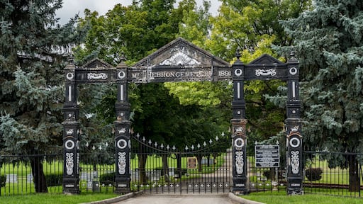 Entrance to Mt Hebron Cemetery in Winchester VA