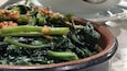 Adobong kangkong (sauteed spinach) in an upscale seaside dining experience. Chic, modern filipino resto indeed & savoring the seabreeze is a plus.