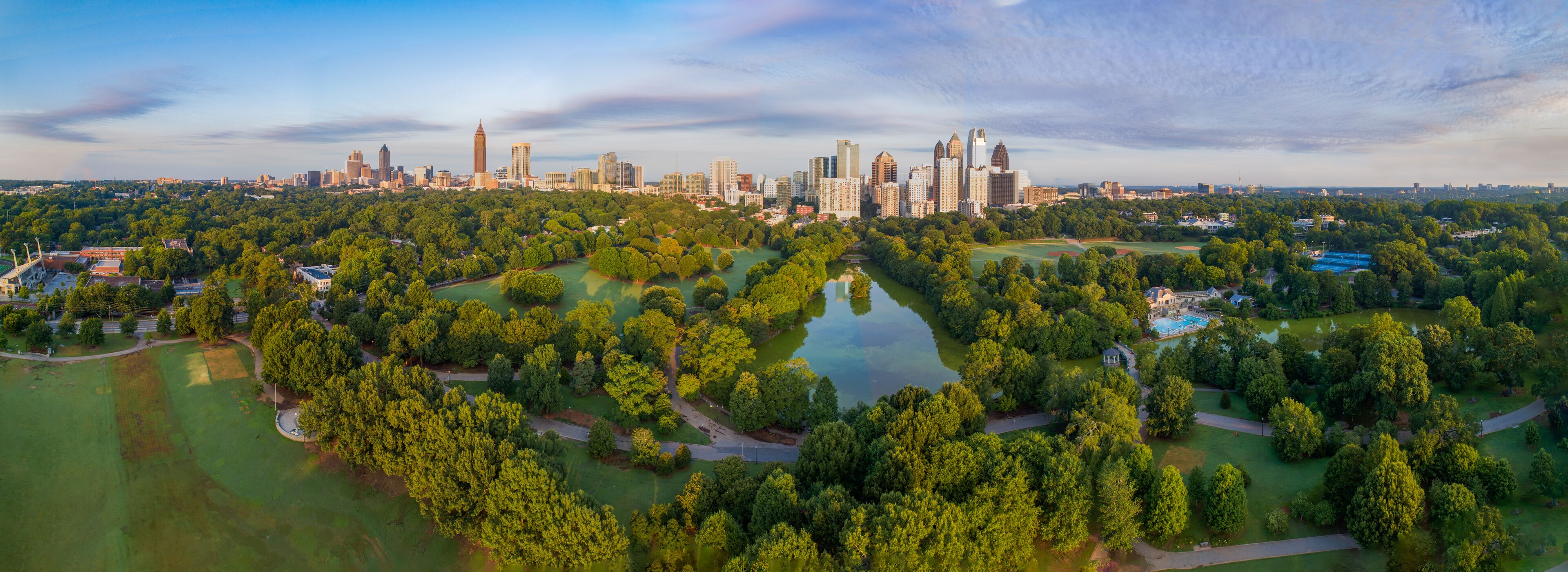 Atlanta, Georgia, USA Skyline Aerial Panorama