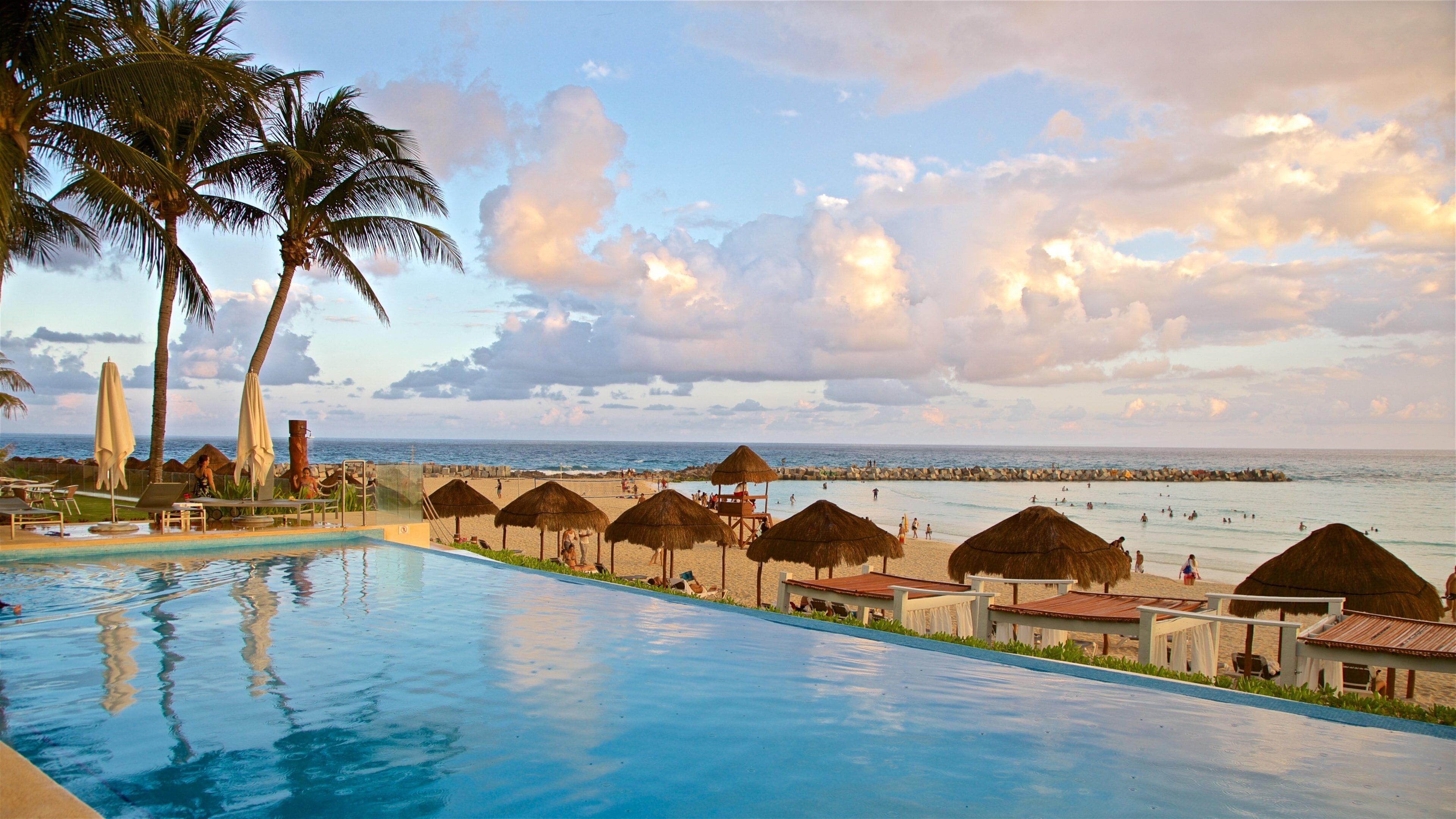 Hotel Zone which includes general coastal views, tropical scenes and a pool