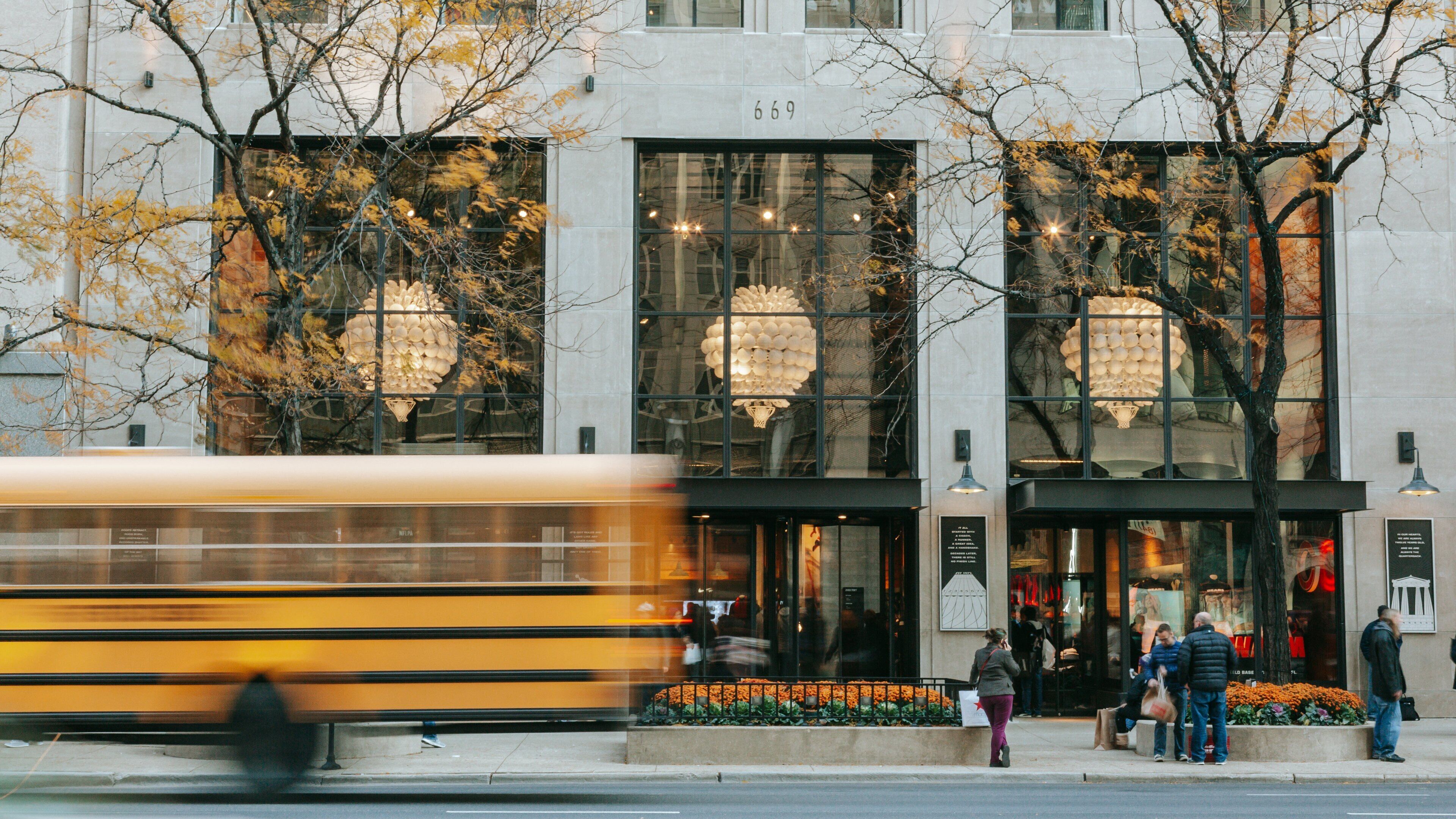 Magnificent Mile which includes street scenes