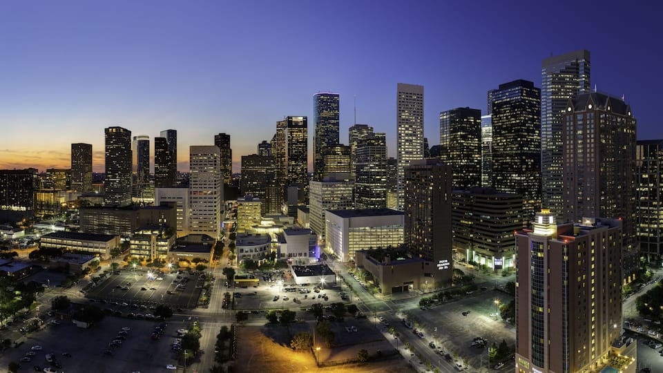 Downtown City skyline, Houston, Texas
