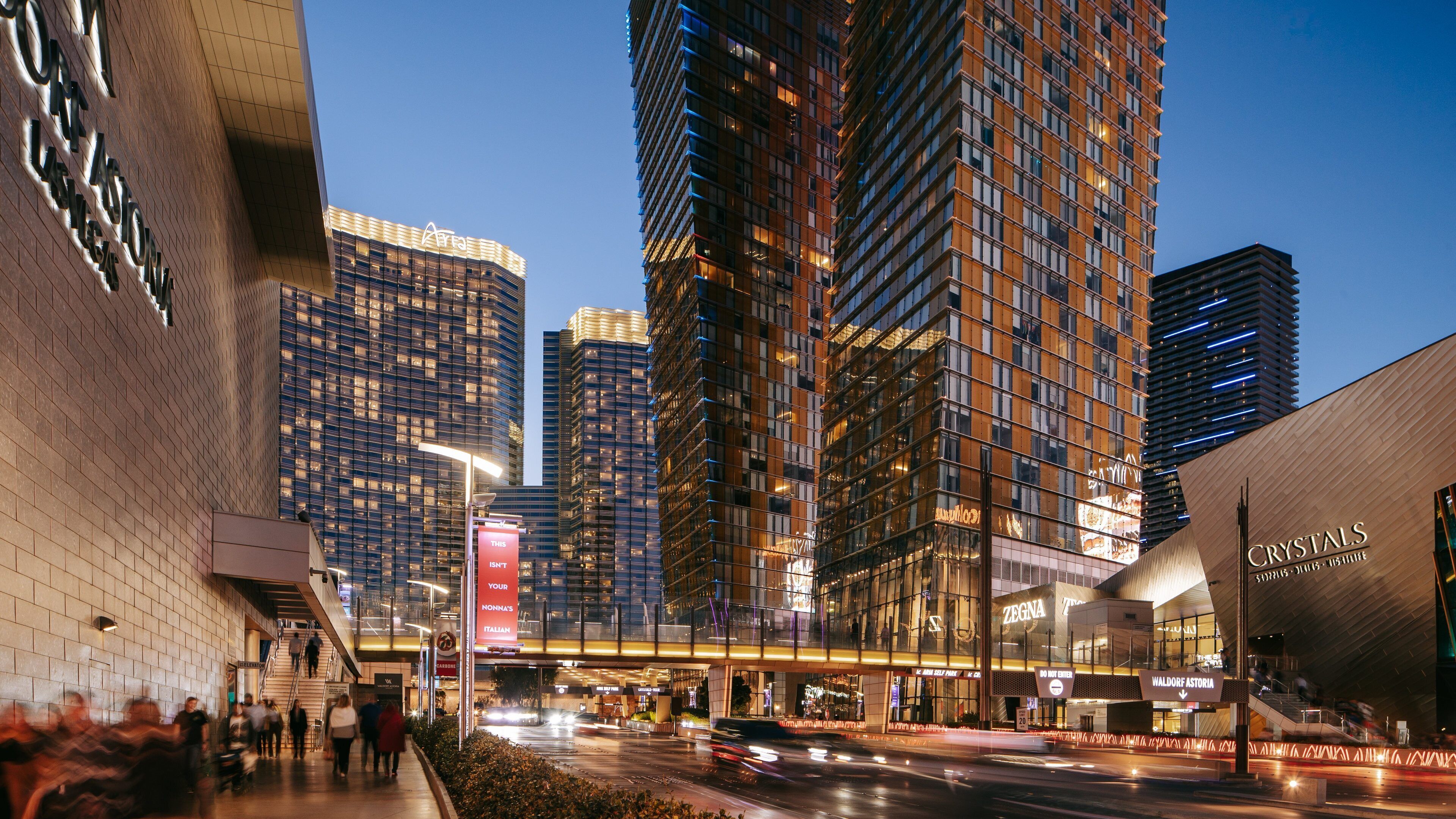 Las Vegas Strip featuring night scenes, a high rise building and a city