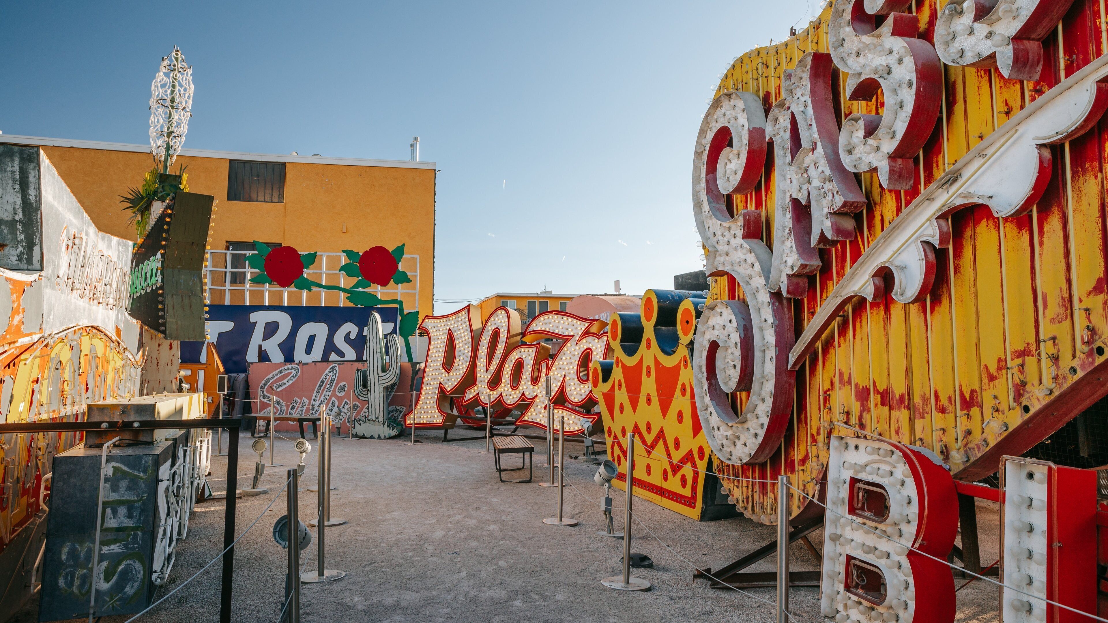 Downtown Las Vegas showing signage