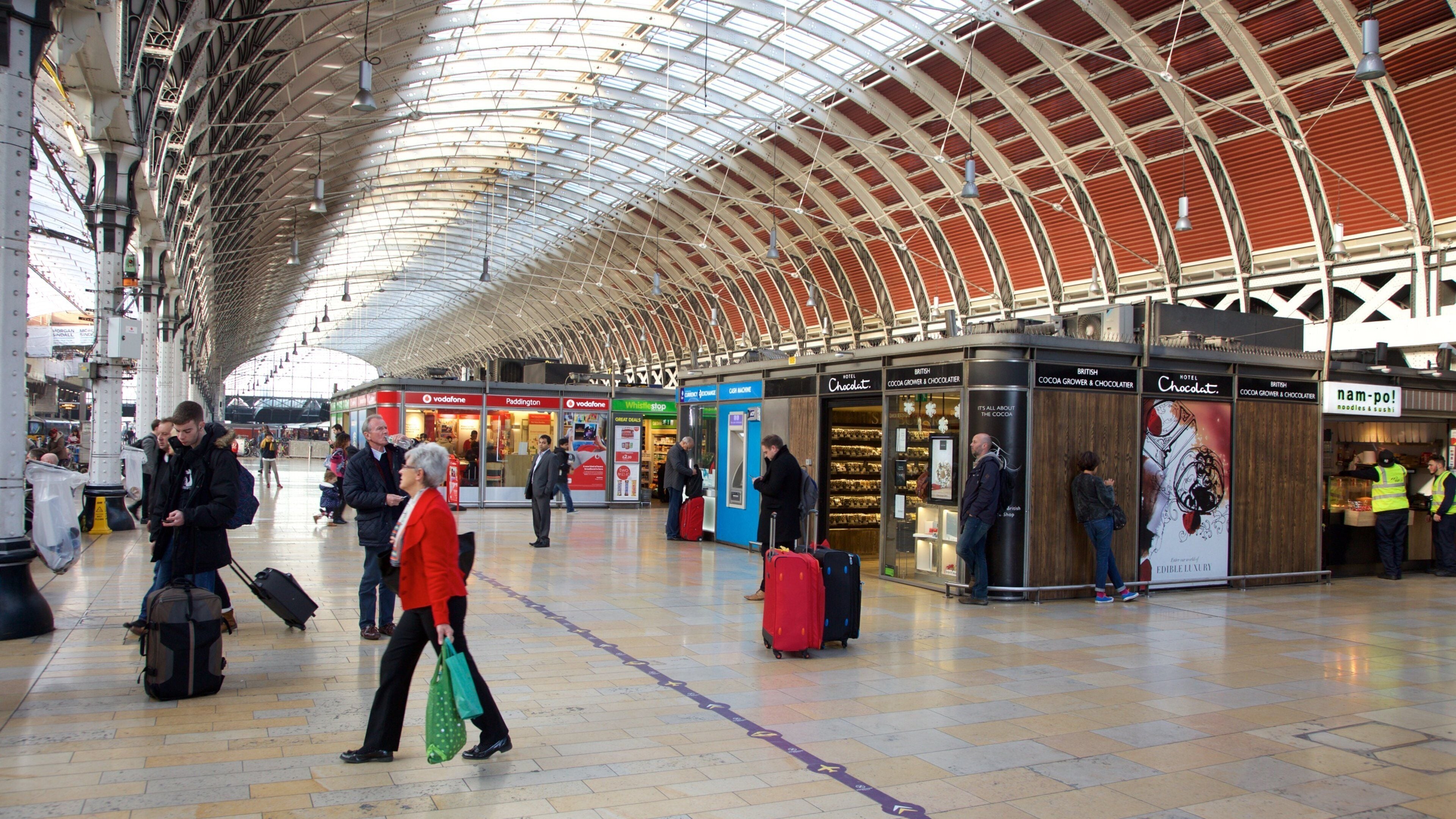 Paddington featuring interior views and heritage architecture as well as a small group of people