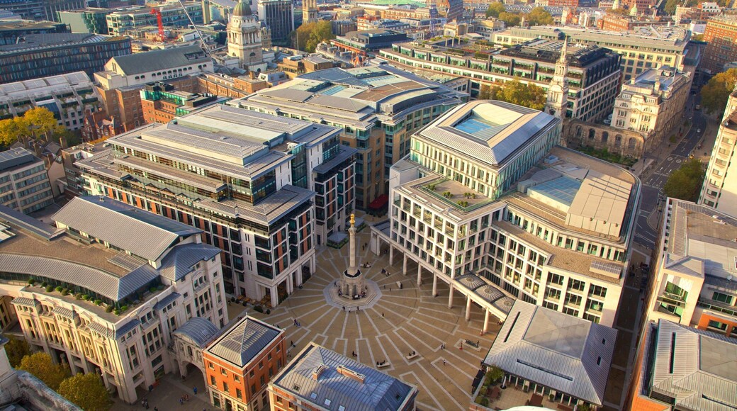 London stad presenterar en stad och ett monument