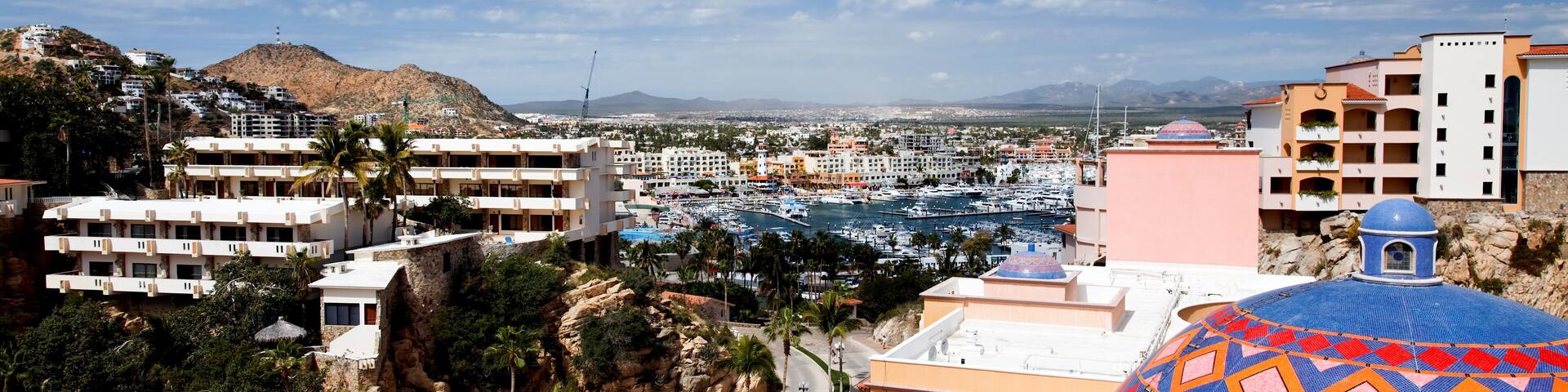 Marina and downtown Cabo San Lucas, Mexico; Shutterstock ID 47184769