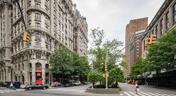 Upper West Side which includes heritage architecture, street scenes and a city
